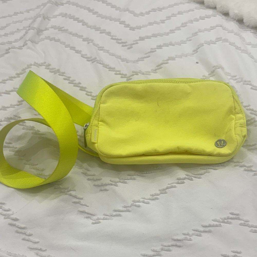 Lululemon Athletica Neon Yellow Crossbody Bag